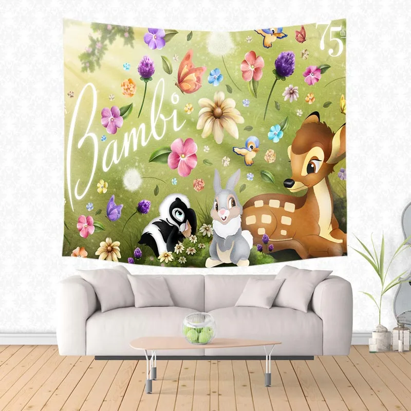 Многофункциональное одеяло из полиэстера для дивана пляжное полотенце Бэмби