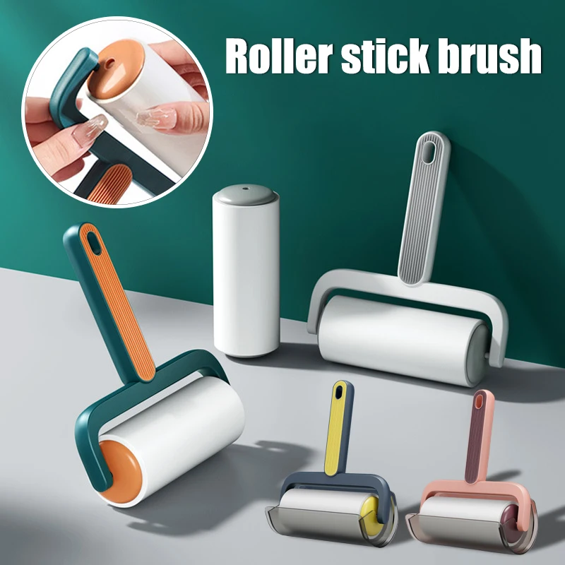 

Ролик для удаления шерсти домашних животных с пылезащитной крышкой, Многофункциональный ручной Ловец для собак и кошек, практичные инструм...