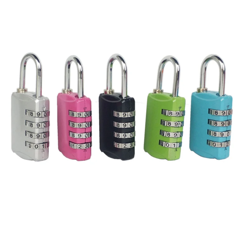 Металлический 4 набора цифр Пароль Замок Комбинация чемодан Чемодан кодовый