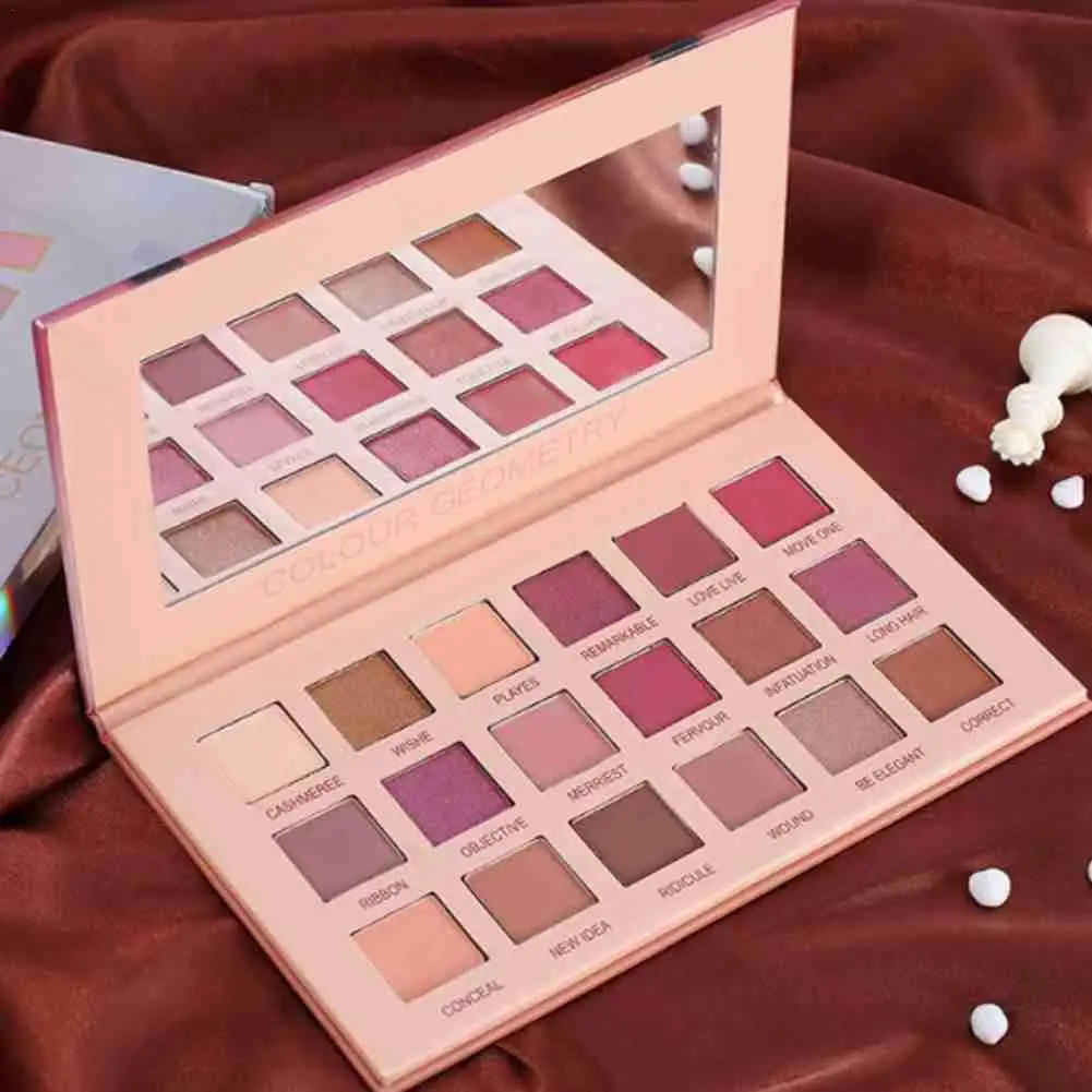 

Makeup Tools Desert Rose Gold 18 colour Eyeshadow palette Eyeshadow Not Make Shimmer Smudge up Cosmetics Waterproof Earth Y8Z7