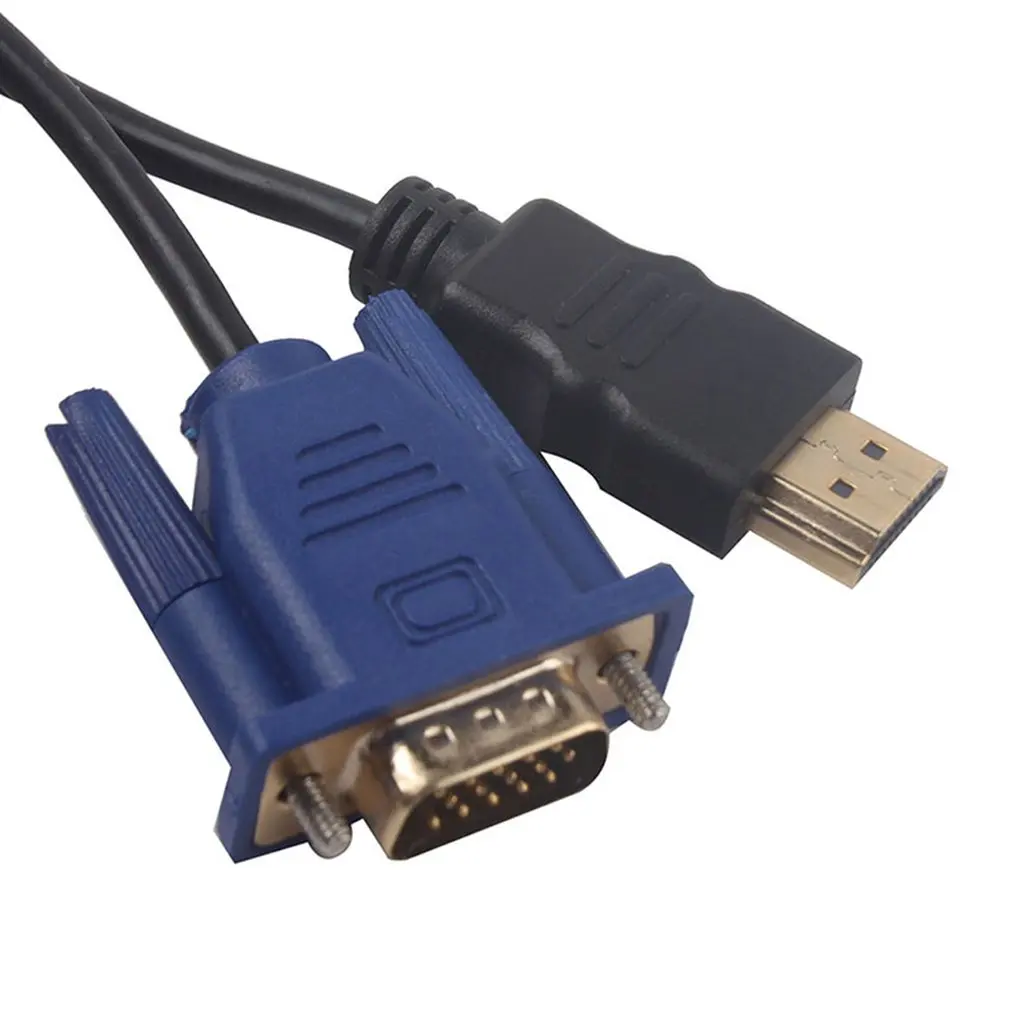 3/5 м позолоченные разъемы HDMI папа к VGA HD-15 Мужской адаптер кабель Шнур для DVD HDTV