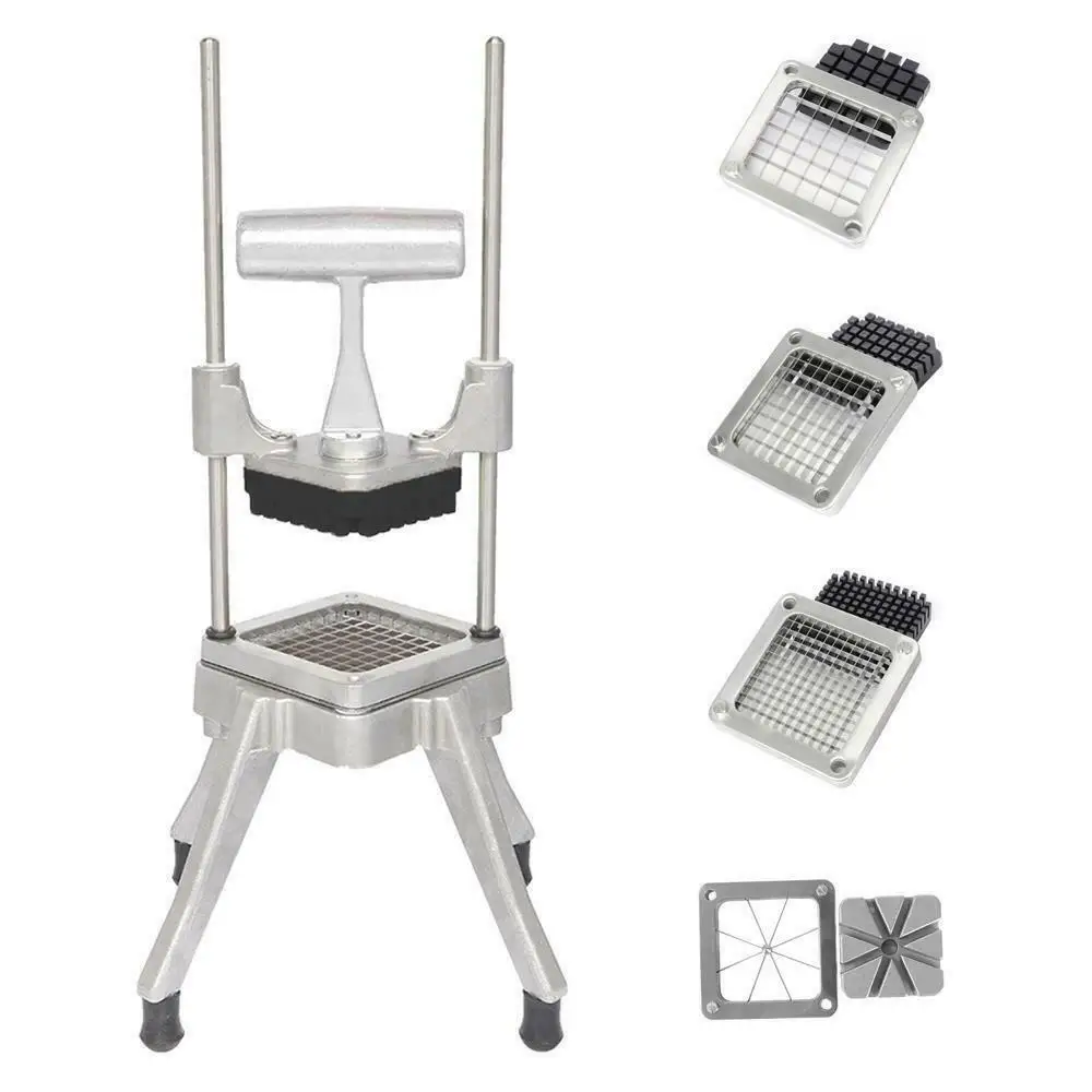 

4 Blades Stainless Steel French Fry Cutter Potato Vegetable Slicer