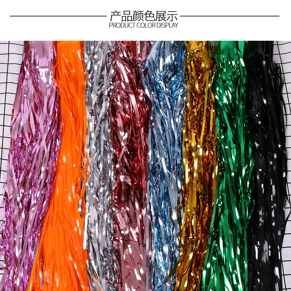 1x1M 1X2M Metallic Foil Fringe Table Skirt Gold Tinsel Tutu Skirts For Wedding Deco ration Baby Shower Rectangle Tables | Дом и сад