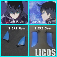 anime darling in the franxx hiro horn hairpin cosplay men women student take photos props hair clip wigs accessories xmas gifts