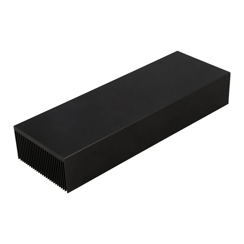 Black Aluminum Radiator 200x69x36MM Dense 27 Tooth Heat Sink for Power Amplifier Heater | Компьютеры и офис