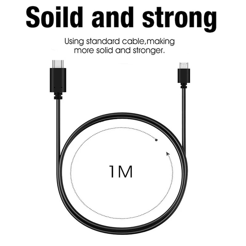 1 м usb type C к Micro USB кабель 3A Быстрая зарядка и синхронизация данных Шнур для Android