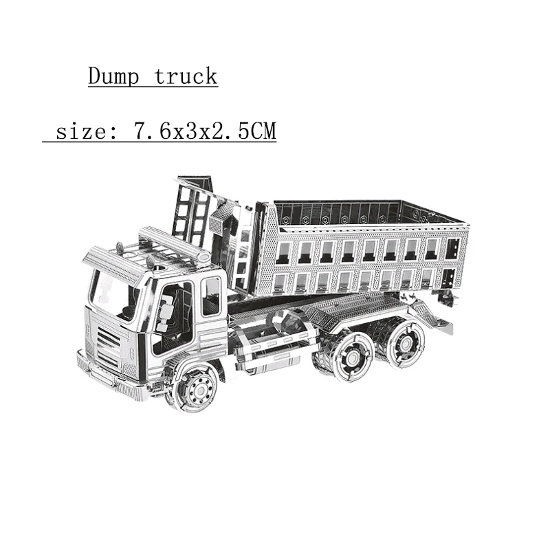 Jigsaw Puzzle Car 10 Types of 3D Metal DIY Stainless Steel Model Assembly Kit Adult Jigsaw Collection Education