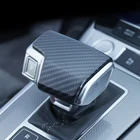 Автомобильный Стайлинг консоль рычаг переключения передач рамка Крышка для Audi A6 C8 аксессуары для интерьера ручка переключения передач головка углеродное волокно стикер