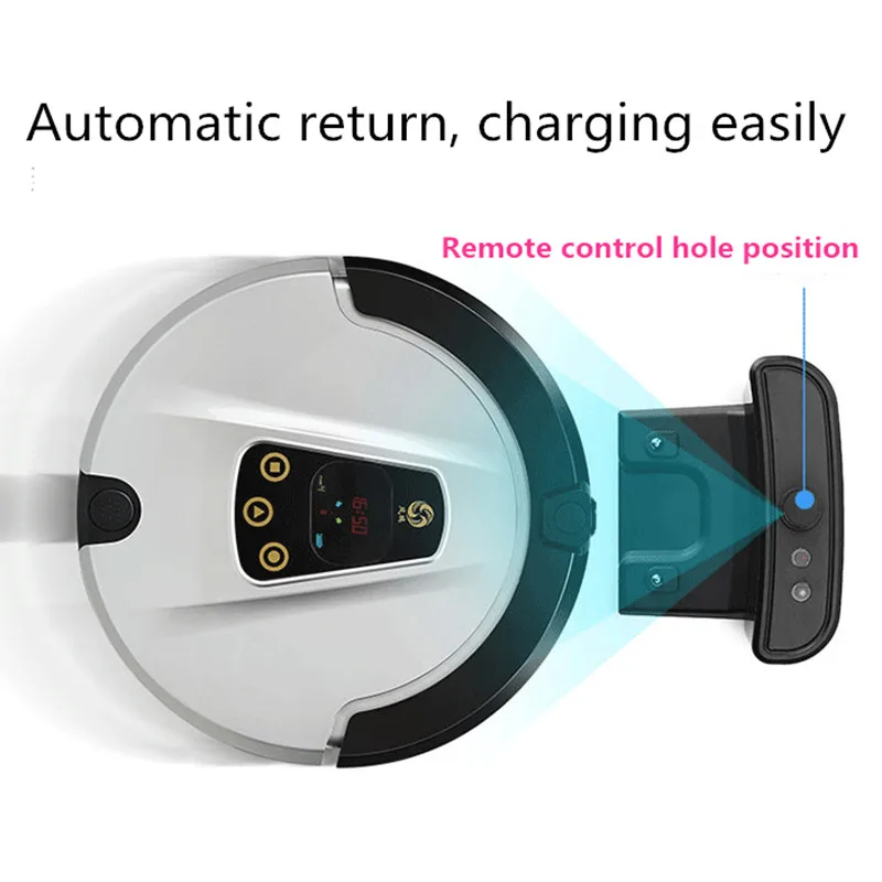 Remote Control Robot Vacuum Cleaner 2 Wet Dry Mijia APP Mopping Sweeping Dust Sterilize Smart Planned Wash Mop home thin | Бытовая