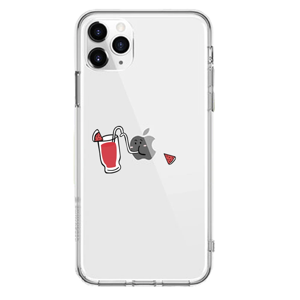 Мягкий силиконовый чехол для Apple iPhone 8, 7, 6, 6S Plus, 5, 5S, SE, XS, Max, XR, чехлы для телефона, в виде кролика, любви, редиса, падающих цветов