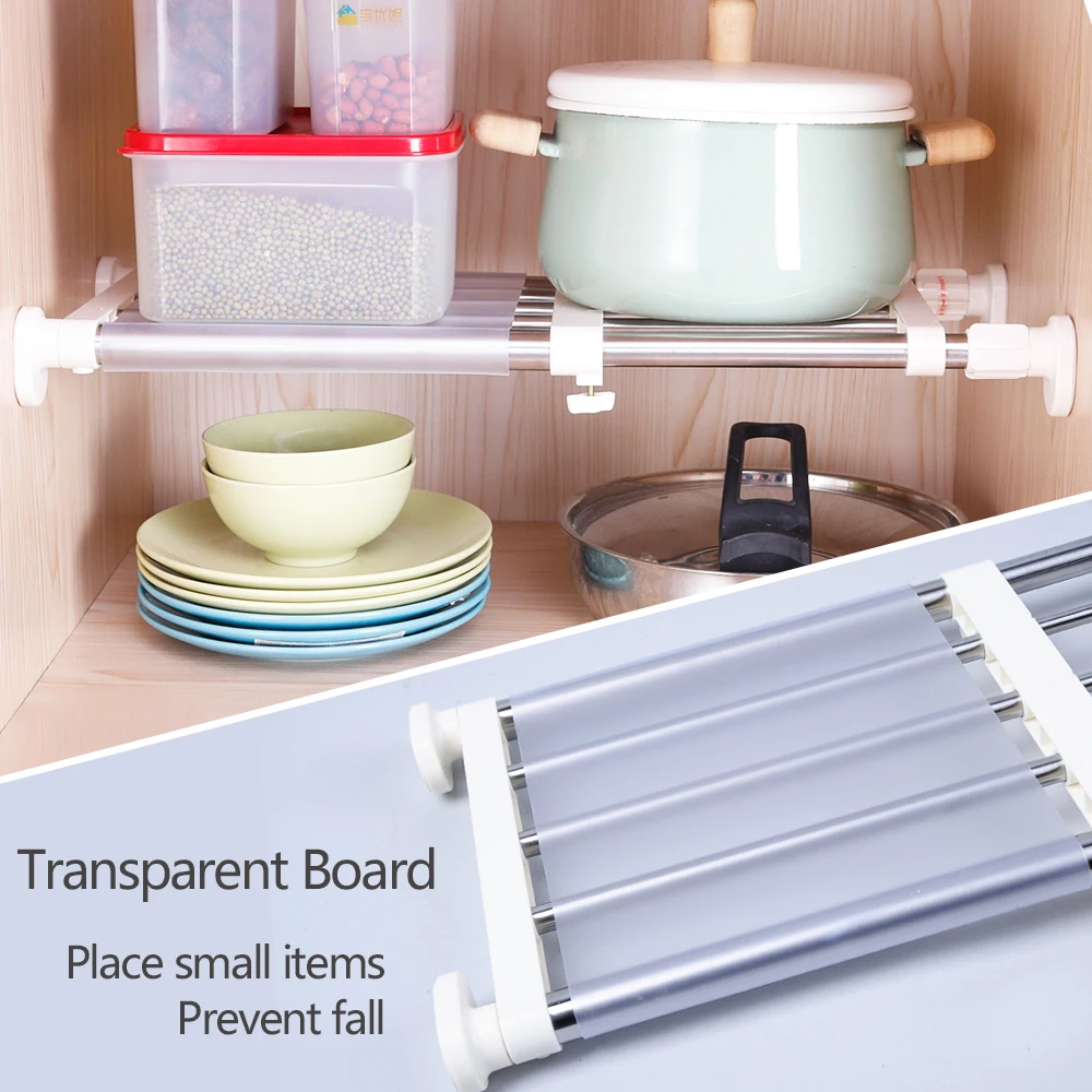 Регулируемая полка для хранения длиной 40 60 см 5 полюсов|rack organizer|storage rackorganizer for