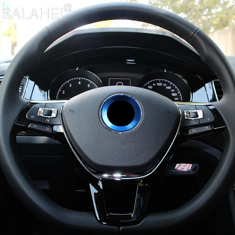 Новинка украшение на руль автомобиля кольцо-наклейка чехол для Volkswagen VW Golf 6 7 Polo CC