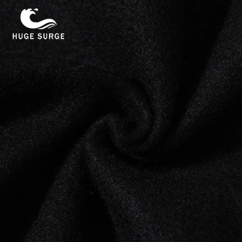 

HUGE SURGE Casual Fleece Hoodie Sweater With Thick Print Hoodie Pullover Harajuku College Style Fashion Male Streetwear