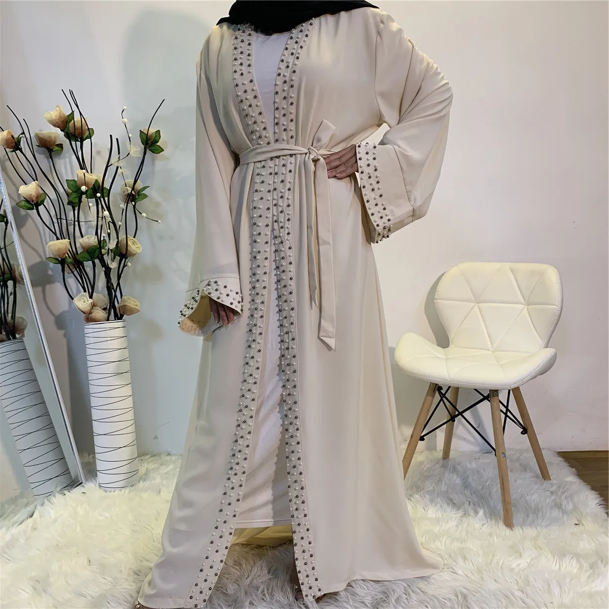

Eid Mubarak Abaya Dubai Turkey Muslim Abayas for Women Turkish Hijab Caftan Dress Kaftan Islamic Clothing Vestido Arabe Mujer