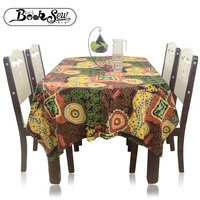 booksew soft african tablecloth rectangular round square dining tea table cloth cotton linen cover decoration wedding tapete