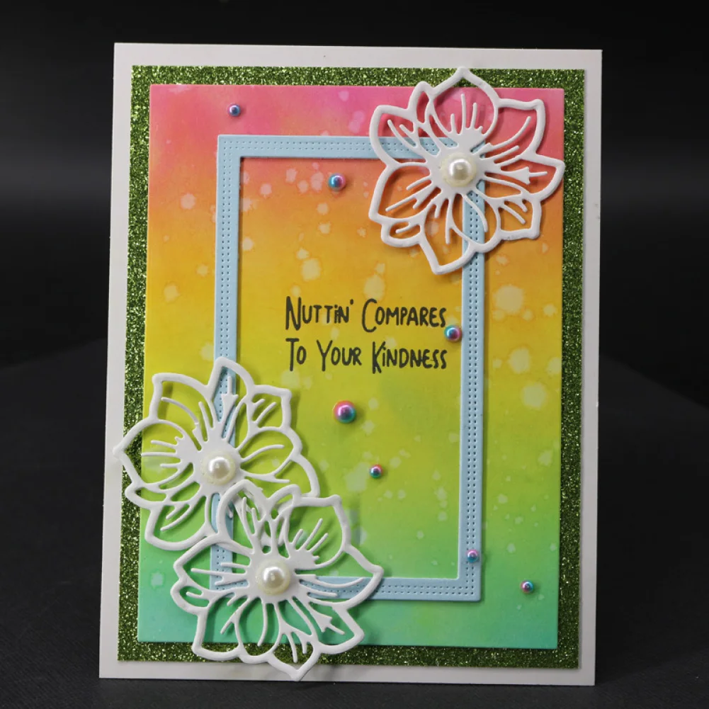

Blooming Flowers Decoration Metal Steel Frames Cutting Dies DIY Scrapbooking Photo Album Embossing Paper Cards