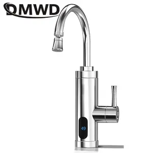 Электрический смеситель из нержавеющей стали для мгновенного нагрева воды Vientiane Tap Универсальный трубчатый дисплей температуры горячая вода безрезервуарный нагрев