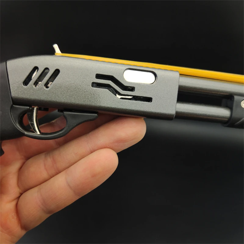 

Mini Toy 8 burst alloy rubber band gun metal model boy toy gun accessories