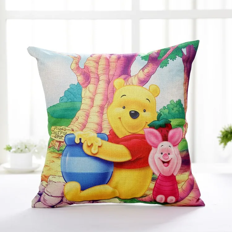 45x45 см Disney милый мультяшный диван для гостиной супер мягкая льняная наволочка