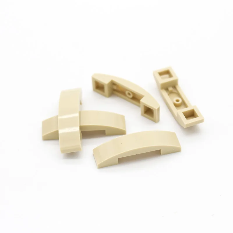 Бесплатная доставка Moc склон изогнутый 4x1 двойные без шпилек 93273 DIY строительные