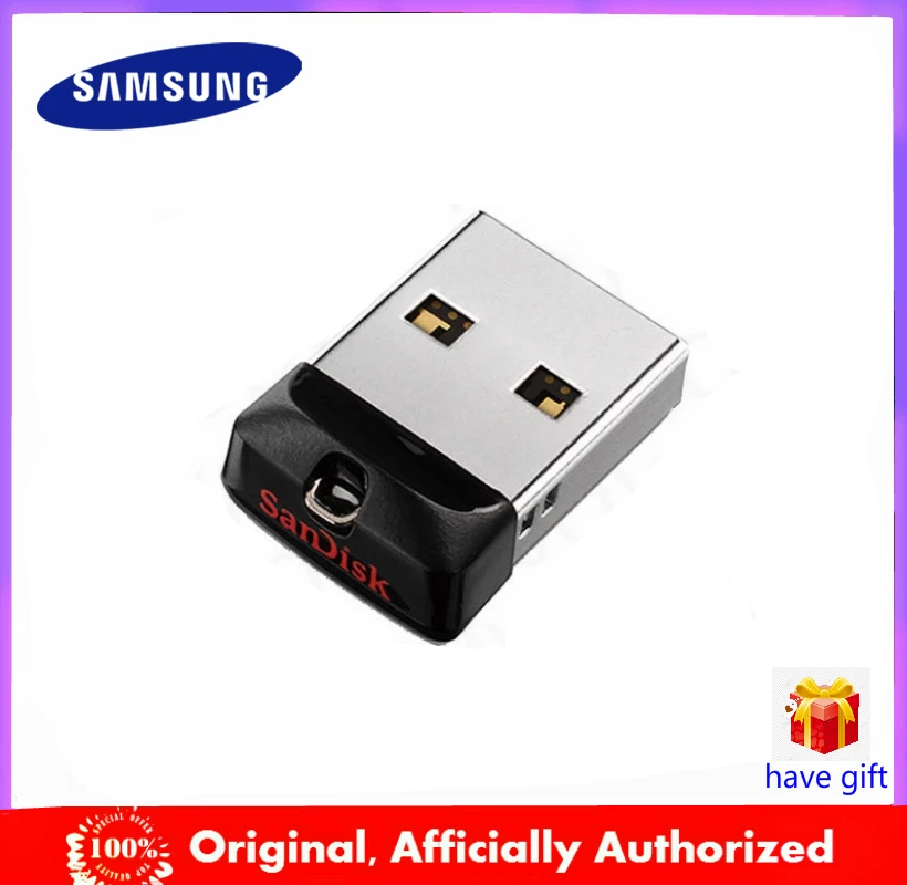 Двойной Флеш накопитель SanDisk супер мини USB флэш 32GB 2 0 Cruzer Fit CZ33 ручка 64Гб флеш 16 Гб
