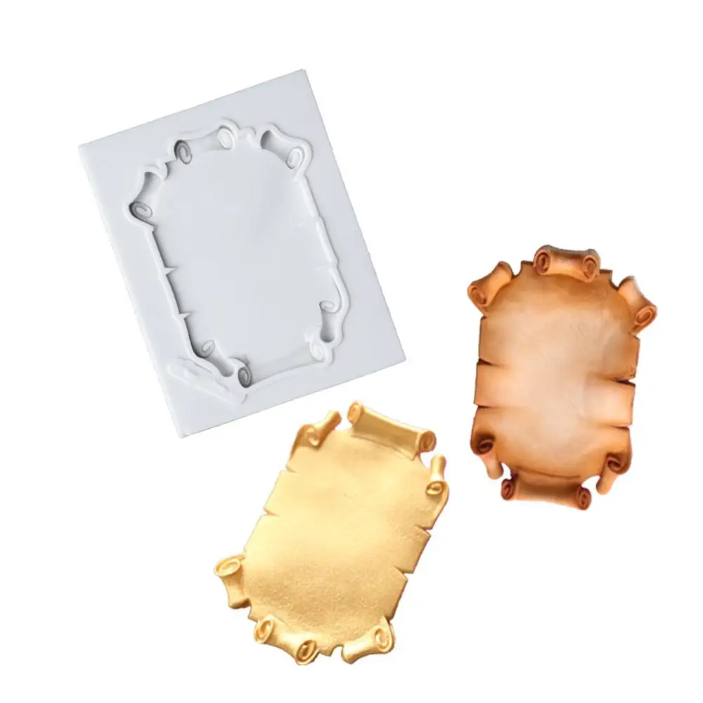 

3D винтажная Европейская силиконовая фоторамка, тисненые формы для помадки, инструменты для украшения тортов, конфеты, шоколад, фоторамка