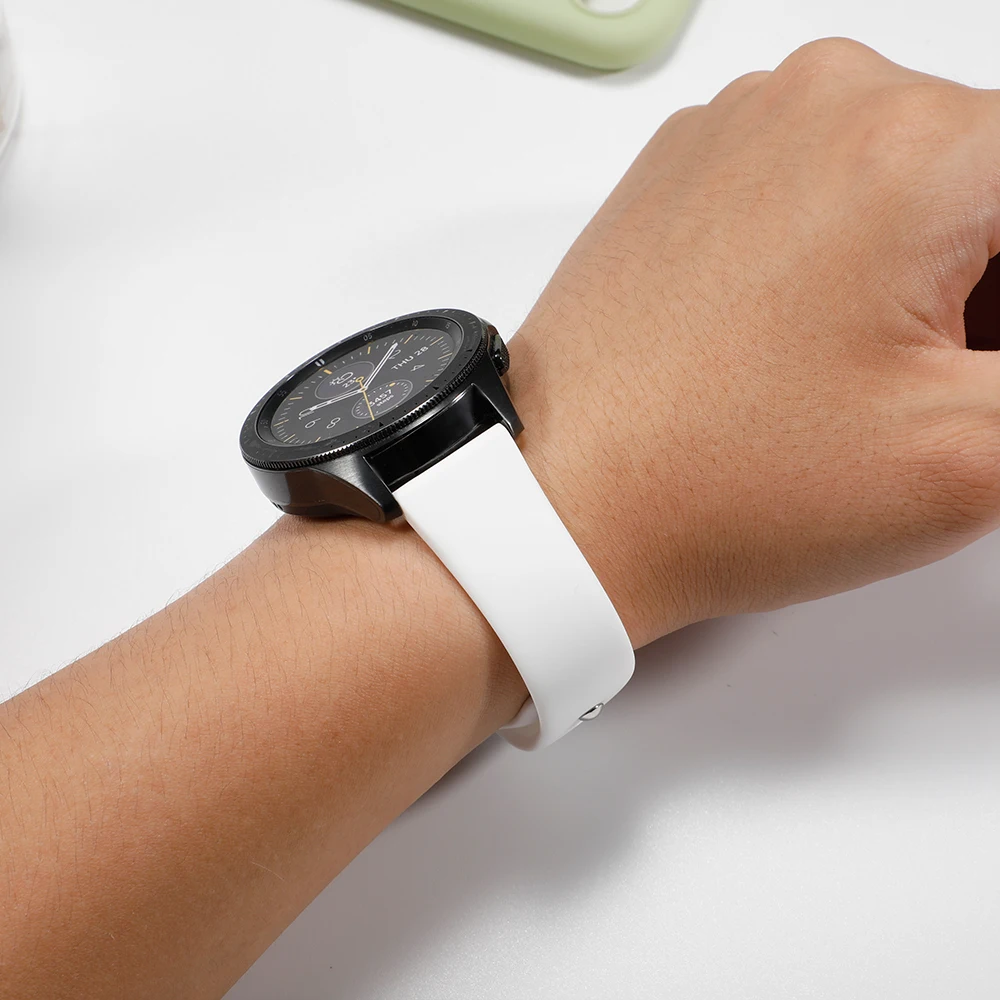 Lerxiuer Galaxy Watch Active 42 мм 22 мм ремешок для часов браслет для samsung gear Sport S2 amazfit bip Смарт часы силиконовый Correa