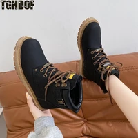 new cow suede high top mens and womens hiking boots warm outdoor leisure boots non slip wear resistant