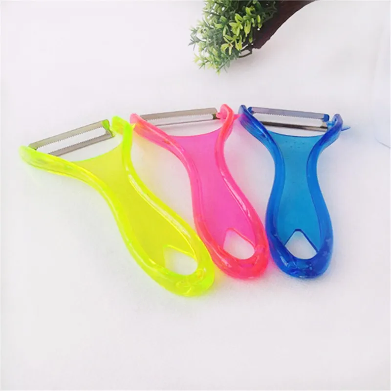 Random Color Конфетный цвет приспособление для чистки овощей и фруктов слайсер измельчитель морковь картофель Дыня картофельный нож слайсер измельчитель Терка зубочистки гаджет - Цвет: Random Color
