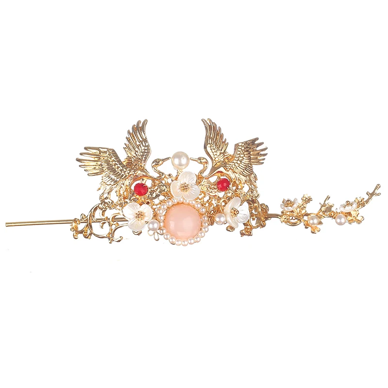 Античные Аксессуары для китайской одежды шпилька волос унисекс корона Боб