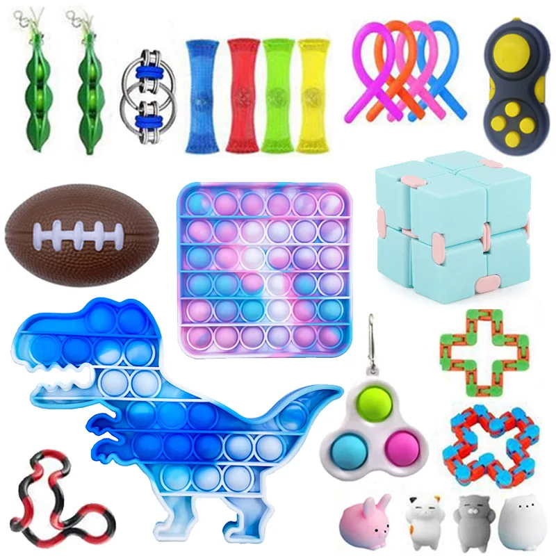 Набор игрушек антистресс it Box струны мраморный рельефный подарок Бесплатная