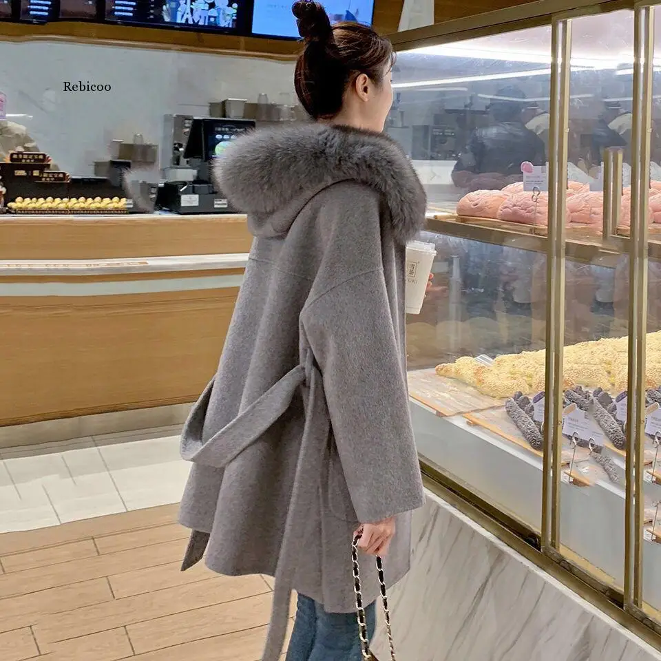Пальто из искусственного меха зимняя куртка Женская Толстая пушистая