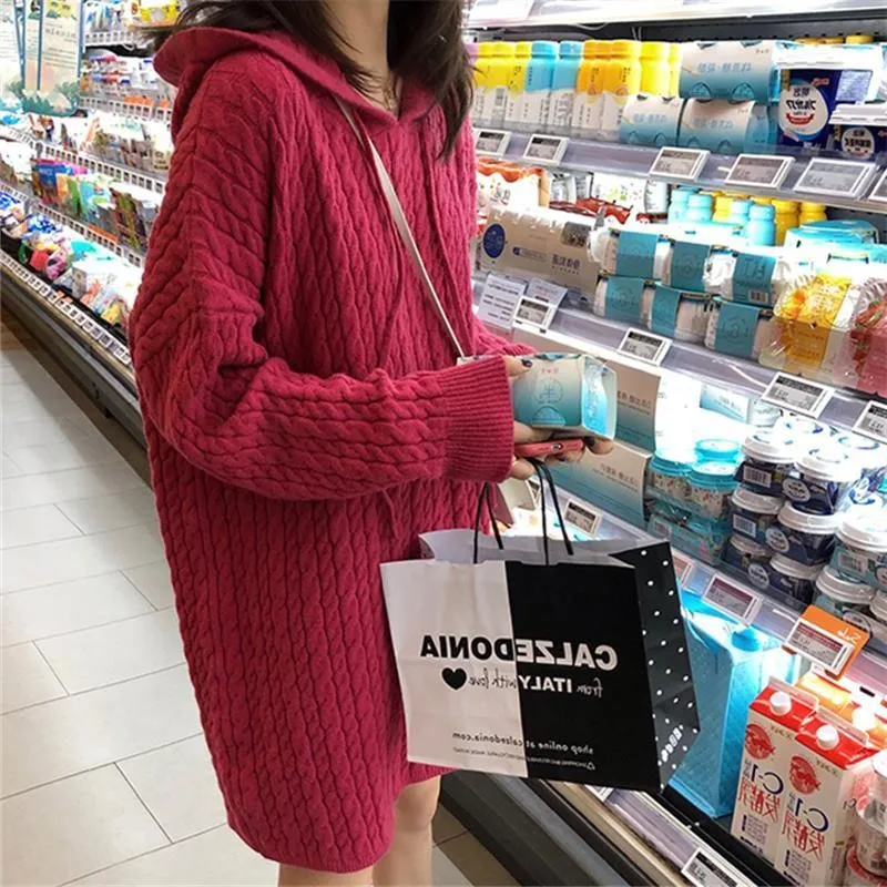 Женские свитера Осень-зима корейский пуловер вязаный свитер джемпер теплый с