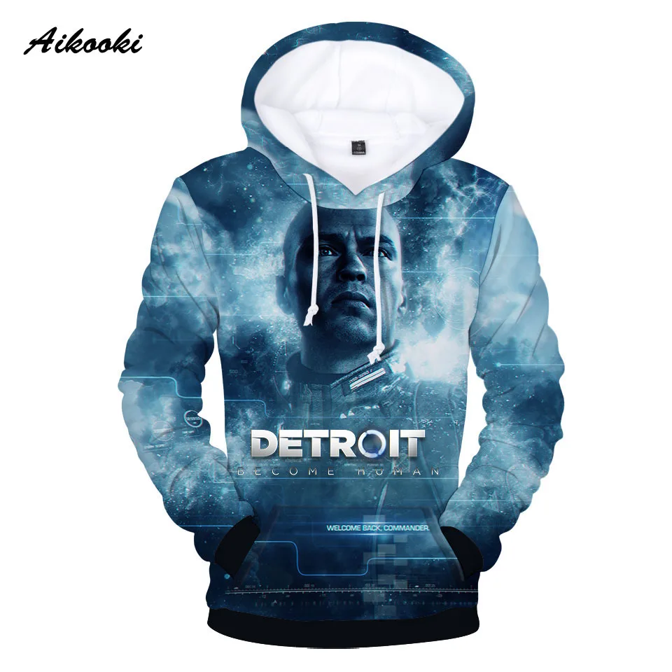 Забавные Aikooki Detroit стать человеком для мальчиков/толстовки с капюшоном девочек 3d