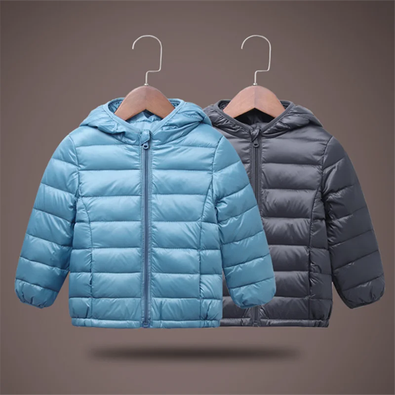 Осенне зимняя теплая куртка для девочек пальто мальчиков малышей Детская с