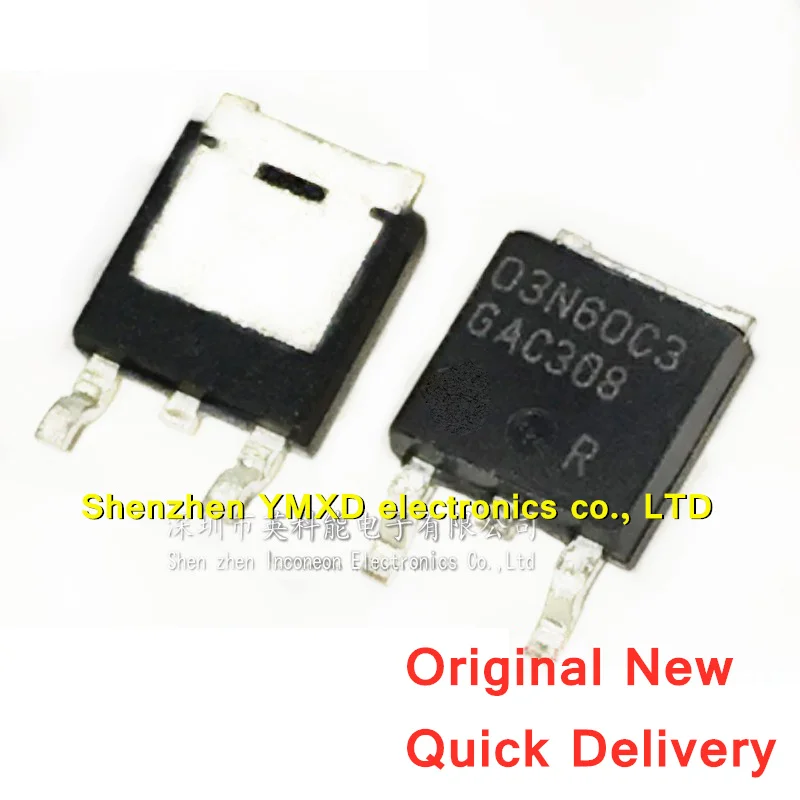 

10Pcs/Lot New SPD03N60C3 03N60C3 TO-252 MOSFET Field Effect Transistor n-channel 650V 3.2A