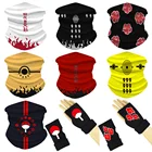 Шарф для велоспорта из аниме Наруто бандана для рыбалки повязка на голову походный шарф Защита от Солнца перчатки для косплея на природе Маска для лица ниндзя вуаль подарок