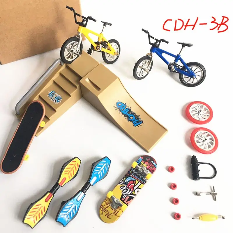 1Set Mini Scooter Two Wheel Children's Educational Toys Finger Bike Fingerboard Skateboard Adult Kids toy | Игрушки и хобби
