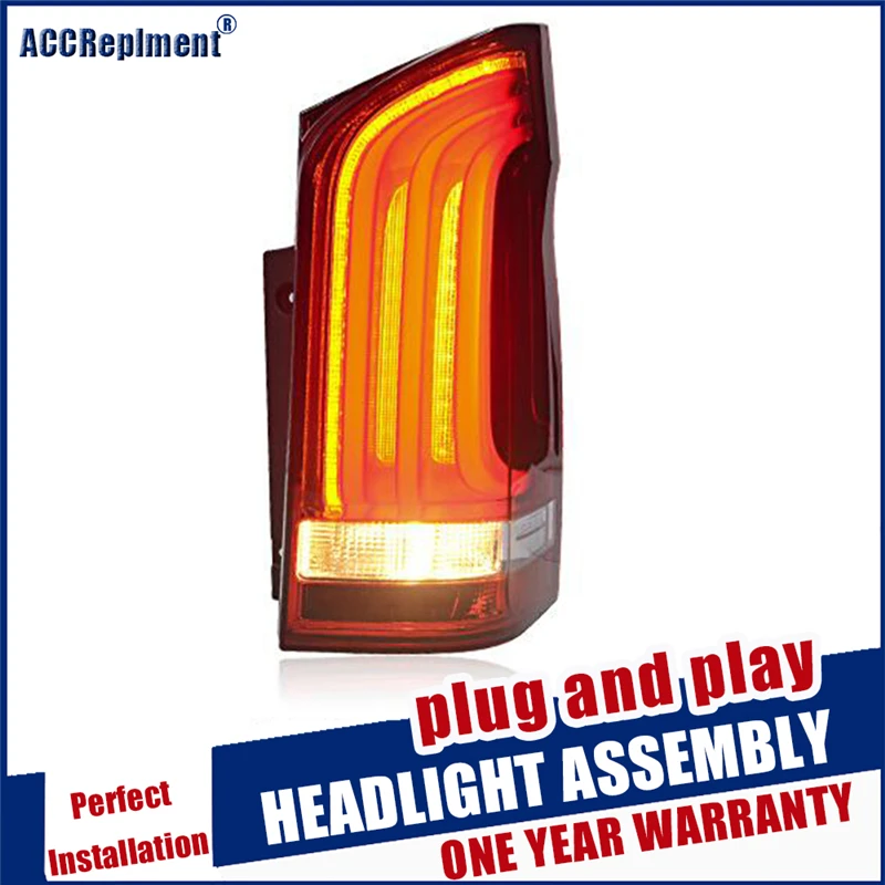 Dynamic turn signal taillights For Mercedes-Benz Vito Metris led Tail light Assembly DRL+Brake+Reverse lights 2016-2019 | Автомобили и