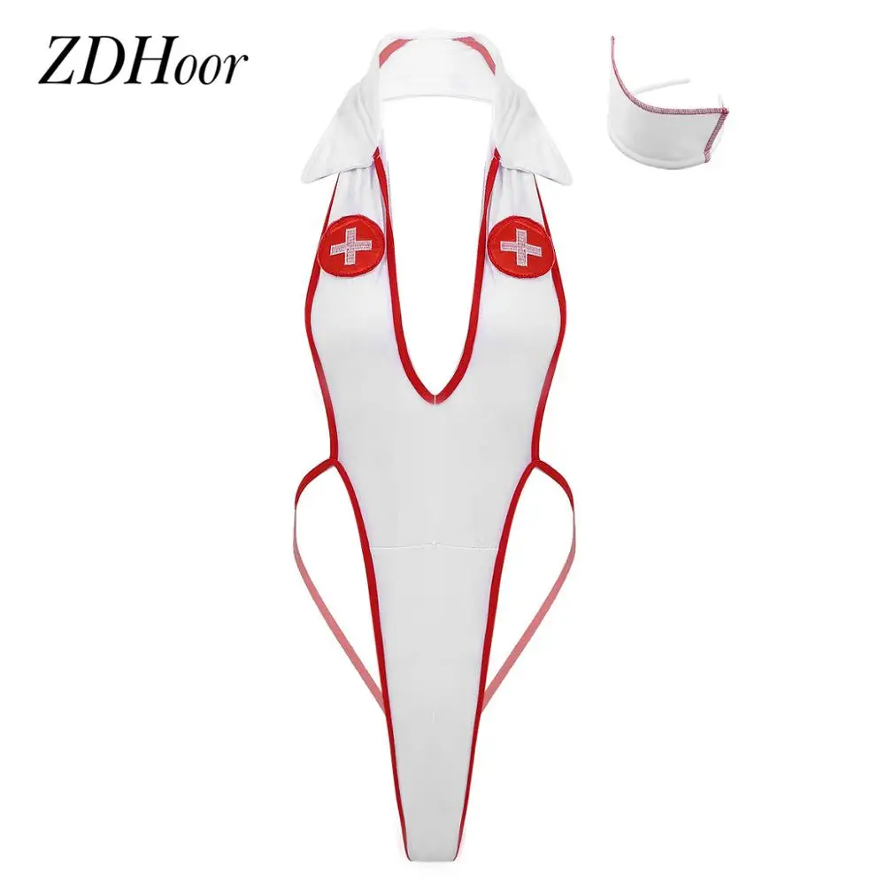 Женское эротическое боди нижнее белье сексуальное женское с лямкой на шее