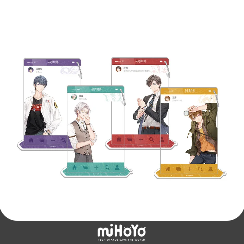 Anime Tears of Themis Vilhelm Marius Raven Acrylic Keychain Cartoon School Bag Itabag Pendant Keyrings Group Photo Card Gifts