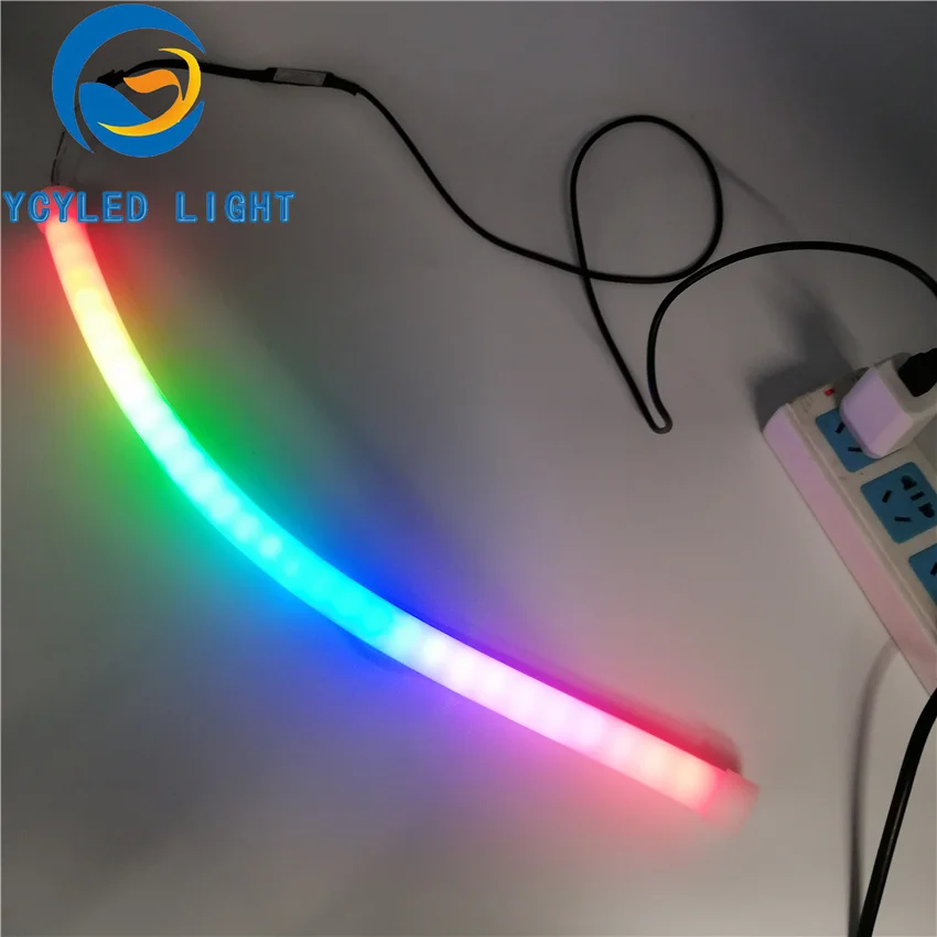 0,5 м 1 м 2 м 3 м 4 м 5 м 5 в usb ws2812b 60 светодиодов Пиксельная неоновая Светодиодная лента ws2812 flex neopixel цифровая rgb трубка IP67 с радиочастотным пультом дистанционного управления