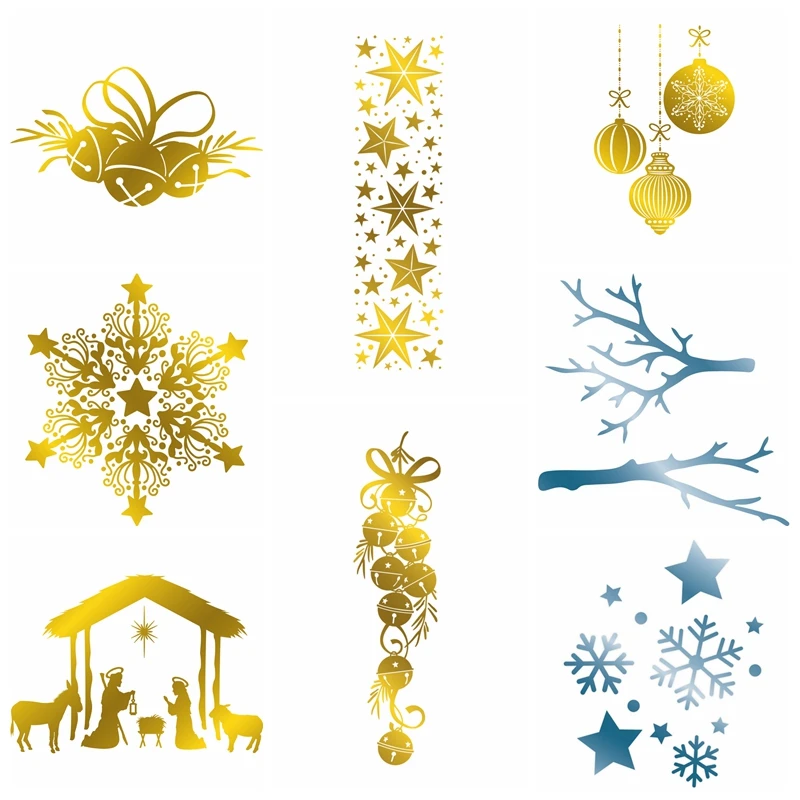 Лидер продаж тарелки из фольги штампы колокольчик кружева снежинка молитва для