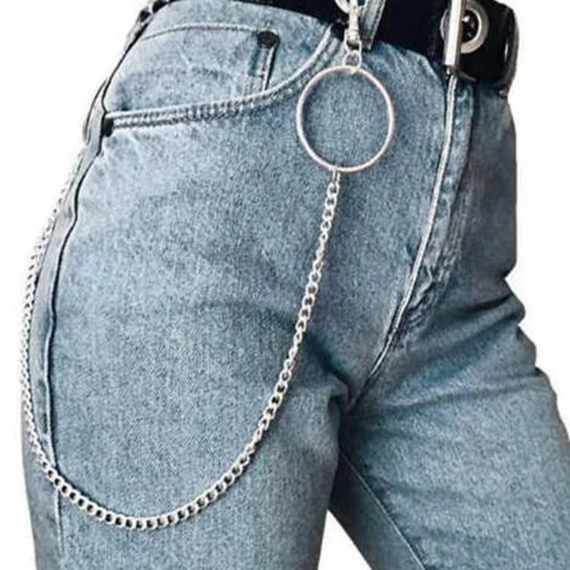Кошелек цепи в стиле панк Рок брюки битник брелки для ключей джинсы брелок