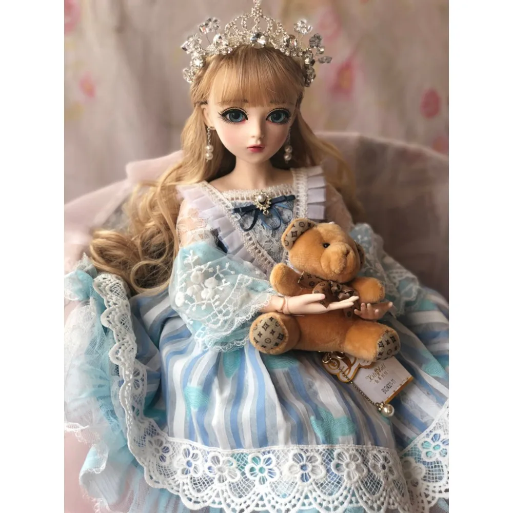Куклы для девочек SD 60 см куклы BJD с платьем парики обувь игрушки красоты макияж 100%