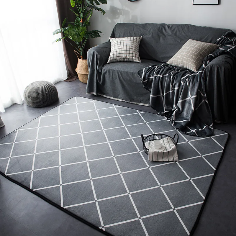 

Geometric Rugs And Carpets For Home Living Room Soft Modern Bedroom Floor Rugs Absorbent Coffee Table Are Rug Meeting Room Mats