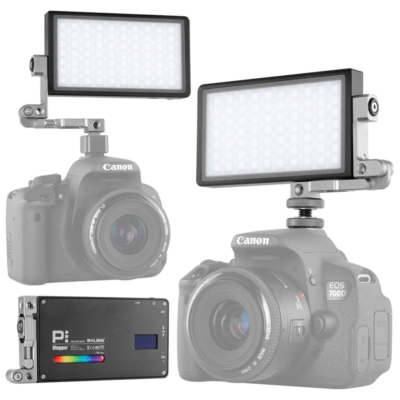 

BOLING BL-P1 2500K-8500K Dimmable 12W RGB Full Color Photography Studio Camera Light for Vlog Livestreaming