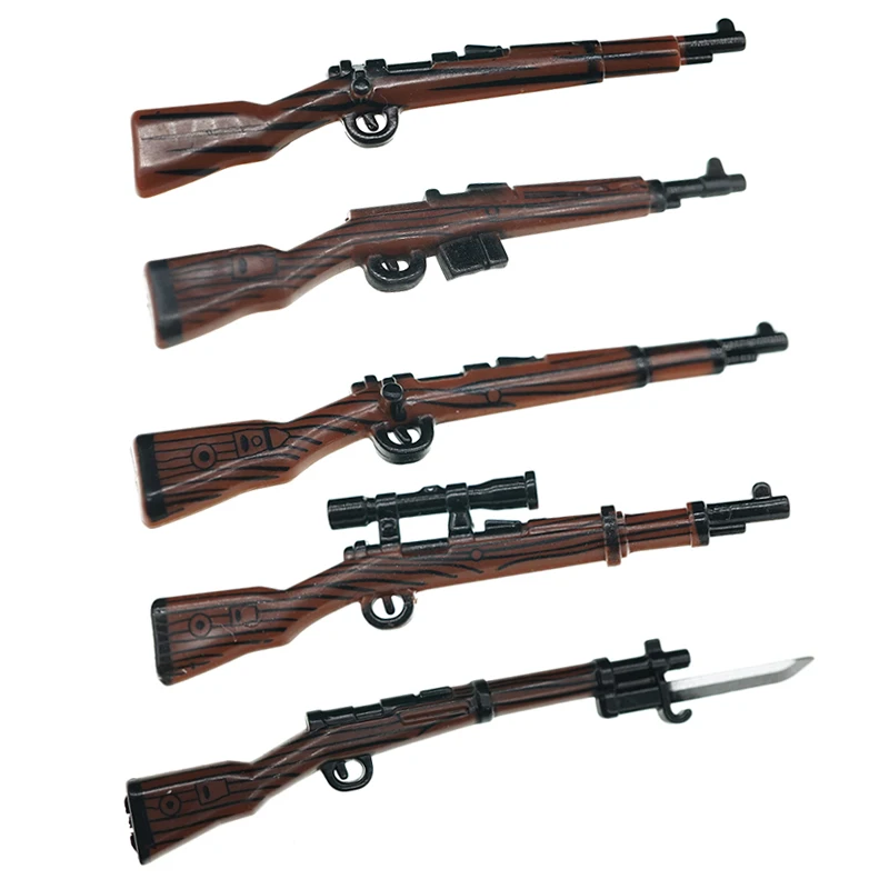 Набор строительных блоков: 5шт./лот военное оружие пистолет Moc снайперская