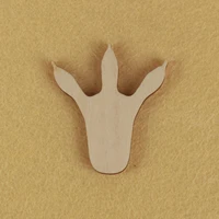 chicken feet shape mascot laser cut christmas decorations silhouette blank unpainted 25 pieces wooden shape 0517