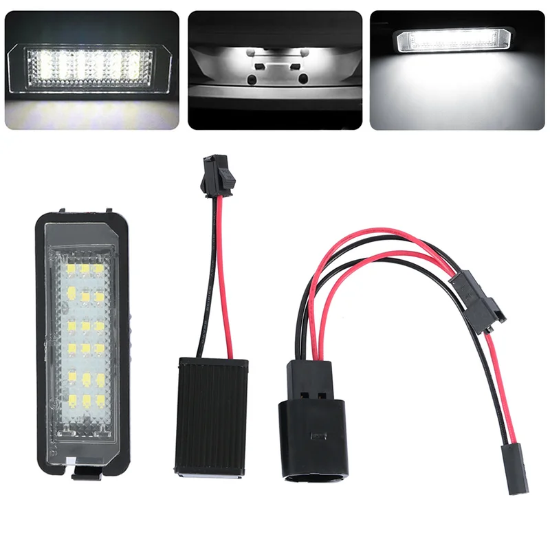 Светодиодный светильник для номерного знака белый 12 В 3 Вт 6000 К 2 шт.|Сигнальная